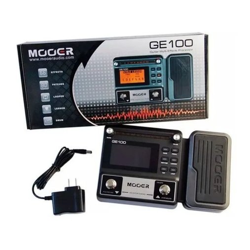 Pedaleira Multi Efeitos  Para Guitarra Mooer Ge 100 C/ Fonte