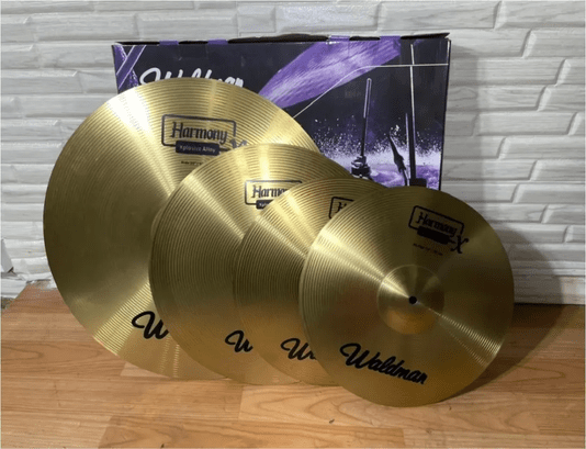 Set Pratos Waldman Harmony Hh 14, Crash 16, Ride 20 Com Nf