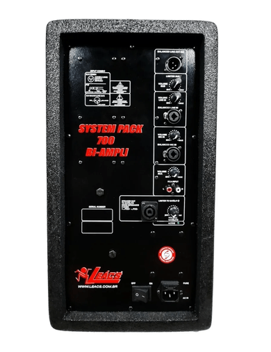 Sistema Amplificado Leacs Systempack Biamplificado 700 Wrms