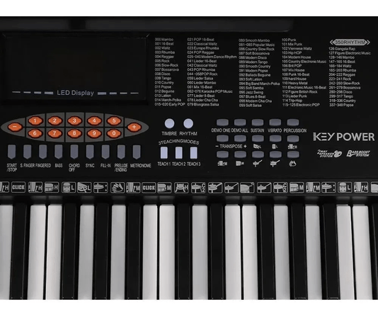 Teclado Arranjador Keypower Kp100 61 Teclas Com Microfone
