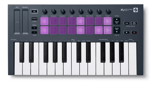 Teclado Controlador Novation Flkey Mini Midi 25 Teclas C/ Nf