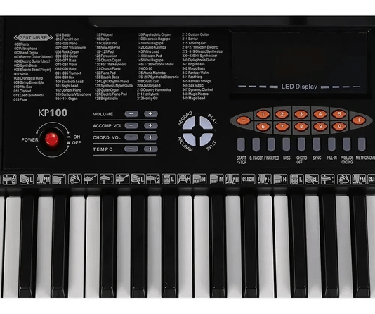 Teclado Keypower Kp500 61 Teclas Sensitivas + Capa + Pedal