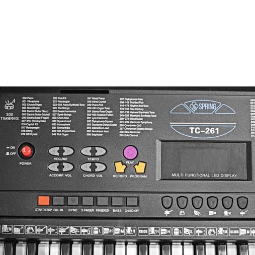 Teclado Musical Spring Tc261 61 Teclas Com Nota Físcal