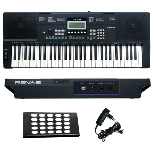 Teclado Roland Revas Kb 330 Com Capa E Pedal Sustain
