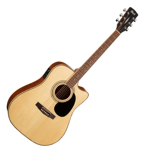 Violão Elétrico Cort Ad880ce Natural Satin Com Bag