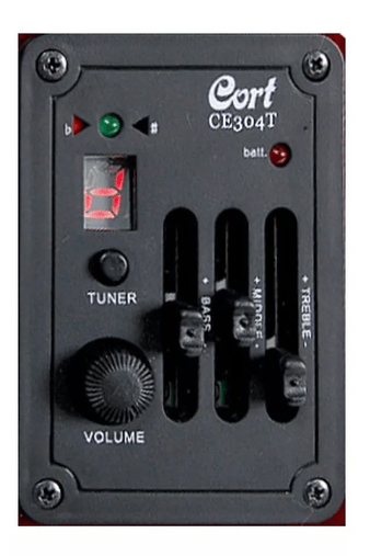 Violão Elétrico Cort Af510e Open Pore Natural Com Capa E Nf