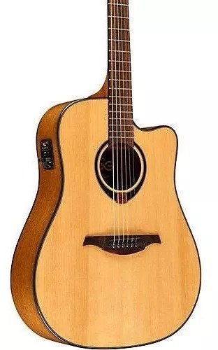 Violao Lag Tramontane Dreadnought Ctw El Ac T80dce Natural