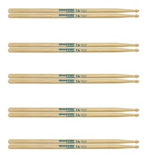 Baqueta Tennessee Hickory 7a Madeira Liverpool Kit 5 Pares