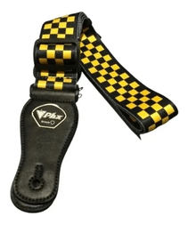 Correia Para Violão Guitarra Baixo Amarela Phx Com Porta Palheta