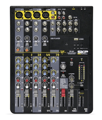 Mesa De Som Skp Vz8.2v 8 Canais Preto 220v Com Nf