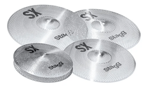 Set Pratos Bateria Silencioso Stagg Silent Sx 14 16 18 20