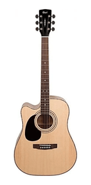 Violão Elétrico Cort Ad880ce Para Canhoto Natural Satin