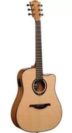 Violao Lag Tramontane Dreadnought Ctw El Ac T80dce Natural