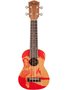 Ukulele Soprano Fender 095 5653 009 Piha'eu Red Hula E Cordas D'Addario Nylatech EJ887