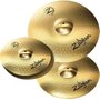 Set de Pratos Zildjian Planet Z PLZ 4 PK com Chimbal 14" Ataque 16" Condução 20" e Grátis Par de Baquetas