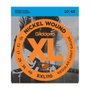 Kit Encordoamento de Guitarra D'Addario 010 com 2 Jogos EXL110-B + 2 Cordas Mi Extra e 10 Palhetas Planet Waves Black Medium 0,70mm