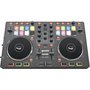 Interface Controlador Para DJ Gemini DJ SLATE Com 2 Canais USB E Pads Luminosos
