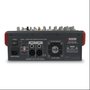 Mesa de Som Amplificada 8 Canais 600w Rms Nvk-800p Novik USB - 4 Canais Mono e 2 Estéreo