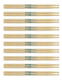 Baqueta Tennessee Hickory 7a Madeira Liverpool Kit 10 Pares