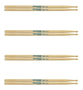 Baqueta Tennessee Hickory 7a Madeira Liverpool Kit 4 Pares
