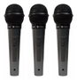 Microfone Mão Kadosh K300 Kit C/ 3 Unidades E Cabos