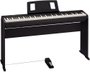 Piano Digital Roland Fp10 Preto 88 Teclas C/ Estante E Pedal